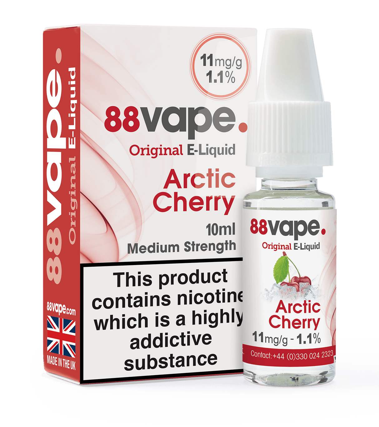 88VAPE - 10ML ARCTIC CHERRY E LIQUID - Super E-cig