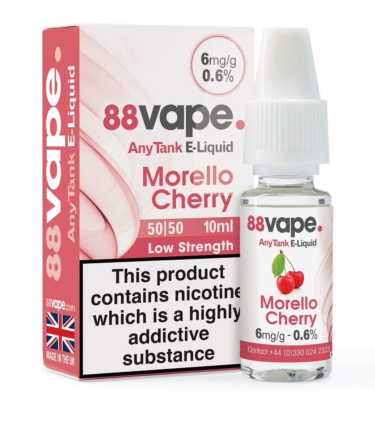 88VAPE - 10ML CHERRY E LIQUID - Super E-cig