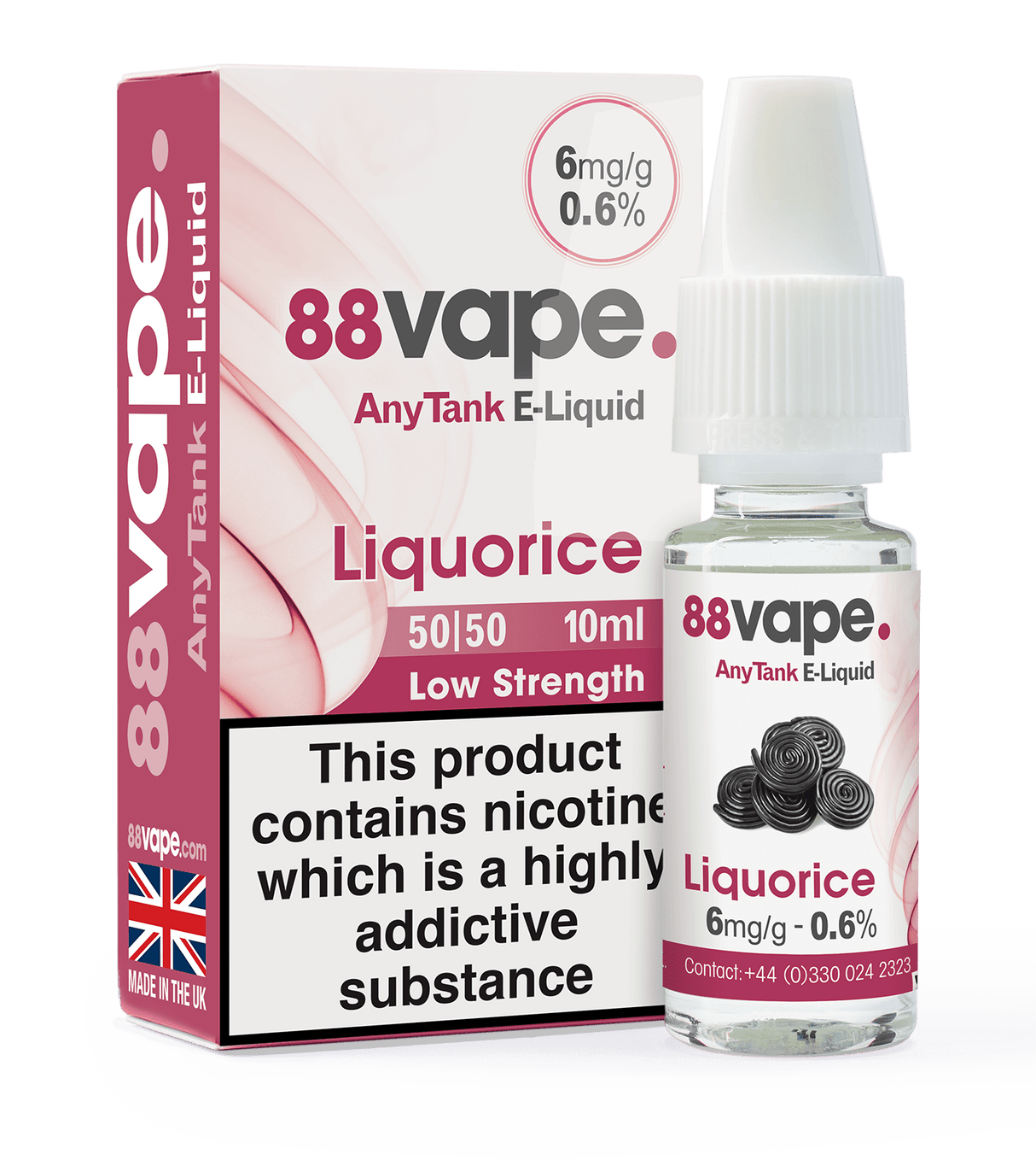 88VAPE - 10ML LIQUORICE E LIQUID - Super E-cig