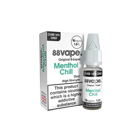 88VAPE - 10ML MENTHOL CHILL E LIQUID - Super E-cig