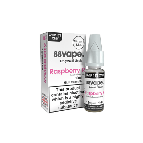 88VAPE - 10ML RASPBERRY R E LIQUID - Super E-cig