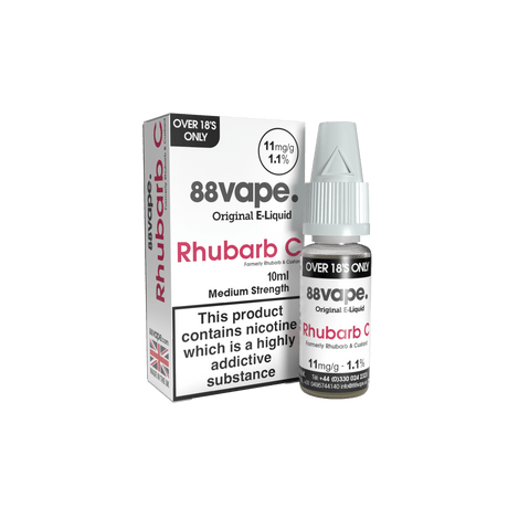 88VAPE - 10ML RHUBARB C E LIQUID - Super E-cig