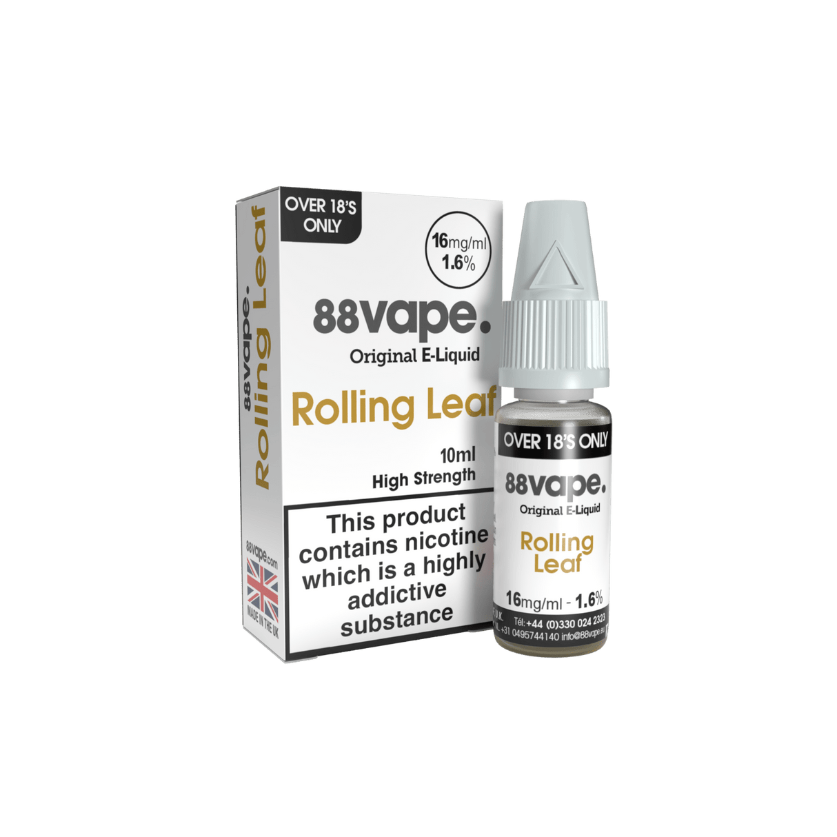 88VAPE - 10ML ROLLING LEAF E LIQUID - Super E-cig