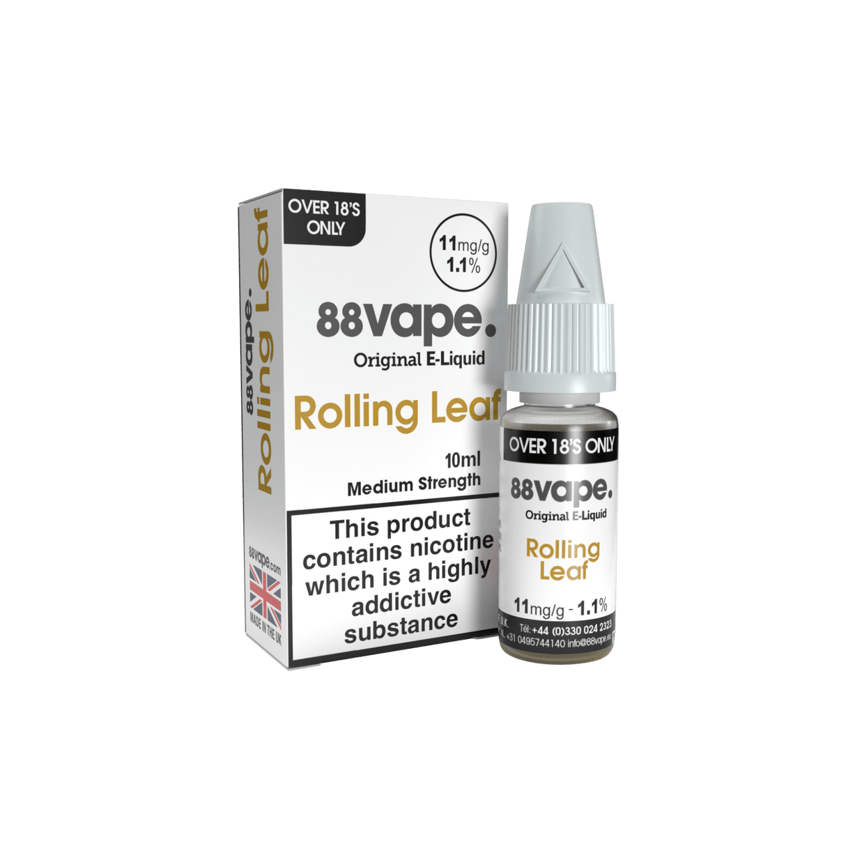 88VAPE - 10ML ROLLING LEAF E LIQUID - Super E-cig