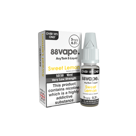 88VAPE - 10ML SWEET LEMON E LIQUID - Super E-cig