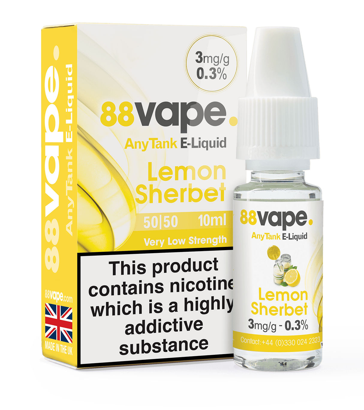 88VAPE - 10ML SWEET LEMON E LIQUID - Super E-cig