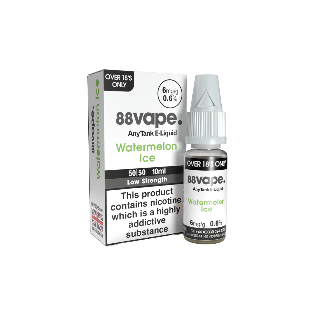 88VAPE - 10ML WATERMELON ICE E LIQUID - Super E-cig
