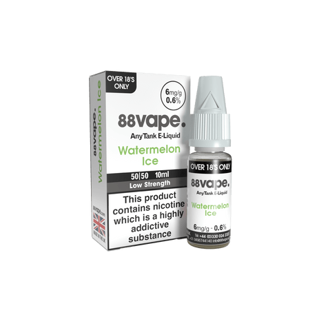 88VAPE - 10ML WATERMELON ICE E LIQUID - Super E-cig