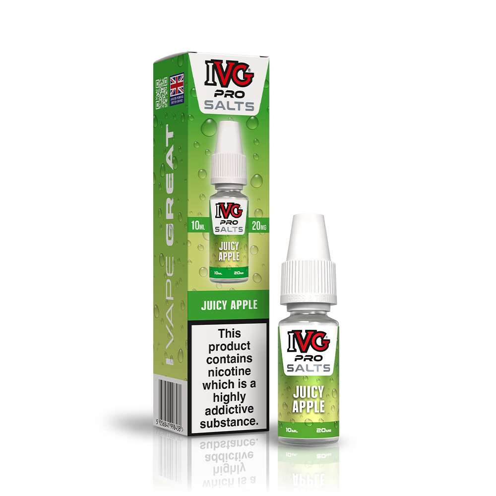 IVG PRO JUICY APPLE 10ML NIC SALT E-LIQUID