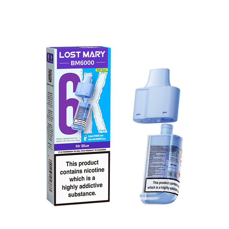 LOST MARY BM6000 PREFILLED POD