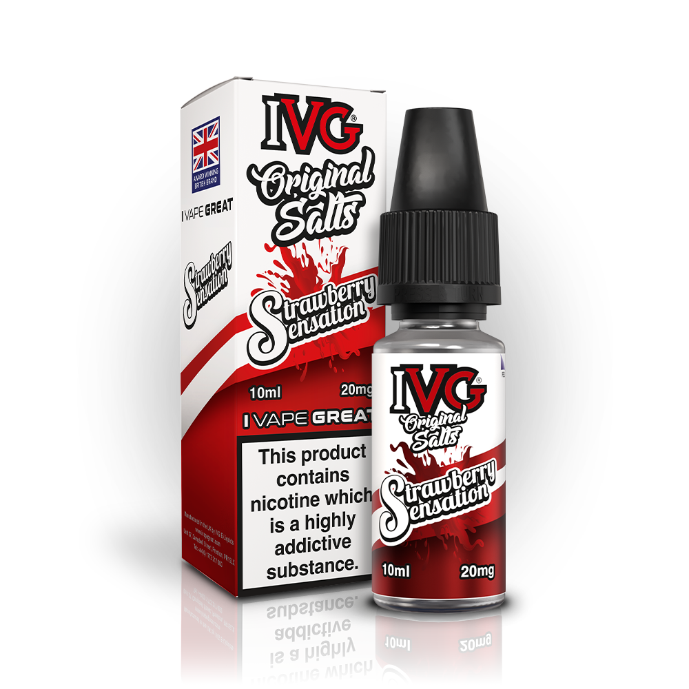 IVG ORIGINAL STRAWBERRY SENSATION 10ML NIC SALT E-LIQUID