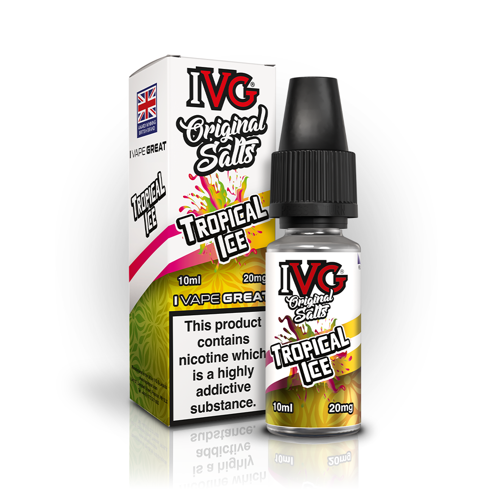IVG ORIGINAL TROPICAL ICE 10ML NIC SALT E-LIQUID