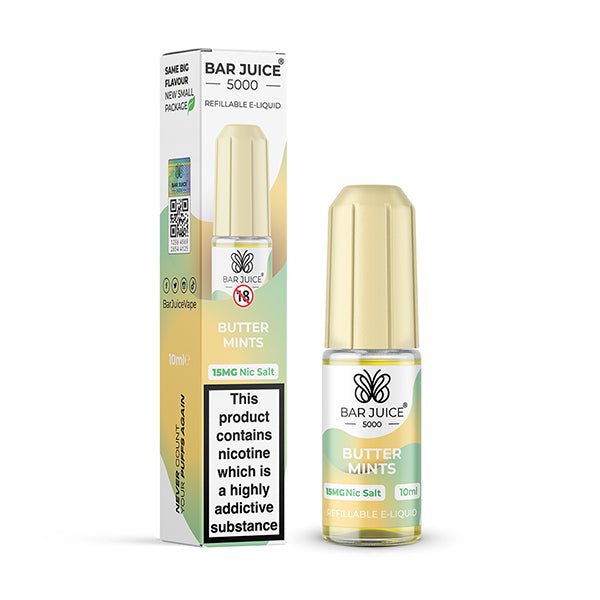 BAR JUICE - 10ML BUTTER MINT NIC SALT E LIQUID - Super E-cig