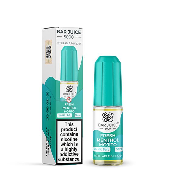 BAR JUICE - 10ML FRESH MENTHOL MOJITO NIC SALT E LIQUID - Super E-cig