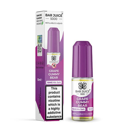 BAR JUICE - 10ML GRAPE GUMMY BEAR NIC SALT E LIQUID - Super E-cig