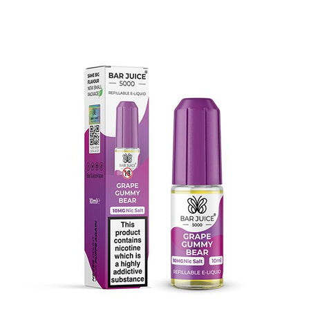 BAR JUICE - 10ML GRAPE GUMMY BEAR NIC SALT E LIQUID - Super E-cig