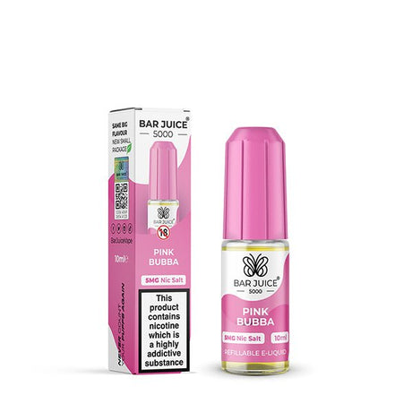 BAR JUICE - 10ML PINK BUBBA NIC SALT E LIQUID - Super E-cig