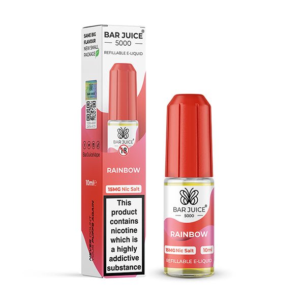 BAR JUICE - 10ML RAINBOW NIC SALT E LIQUID - Super E-cig