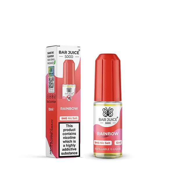 BAR JUICE - 10ML RAINBOW NIC SALT E LIQUID - Super E-cig