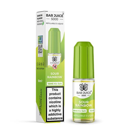 BAR JUICE - 10ML SOUR RAINBOW NIC SALT E LIQUID - Super E-cig
