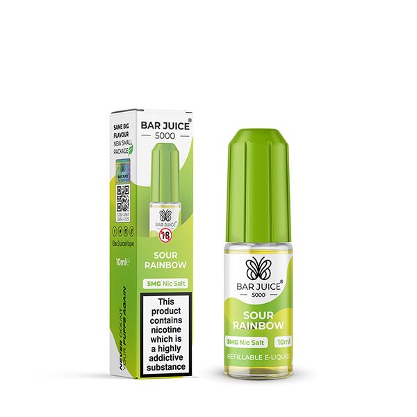 BAR JUICE - 10ML SOUR RAINBOW NIC SALT E LIQUID - Super E-cig
