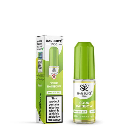 BAR JUICE - 10ML SOUR RAINBOW NIC SALT E LIQUID - Super E-cig