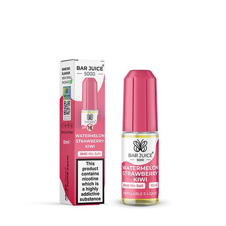BAR JUICE - 10ML WATERMELON STRAWBERRY KIWI NIC SALT E LIQUID - Super E-cig