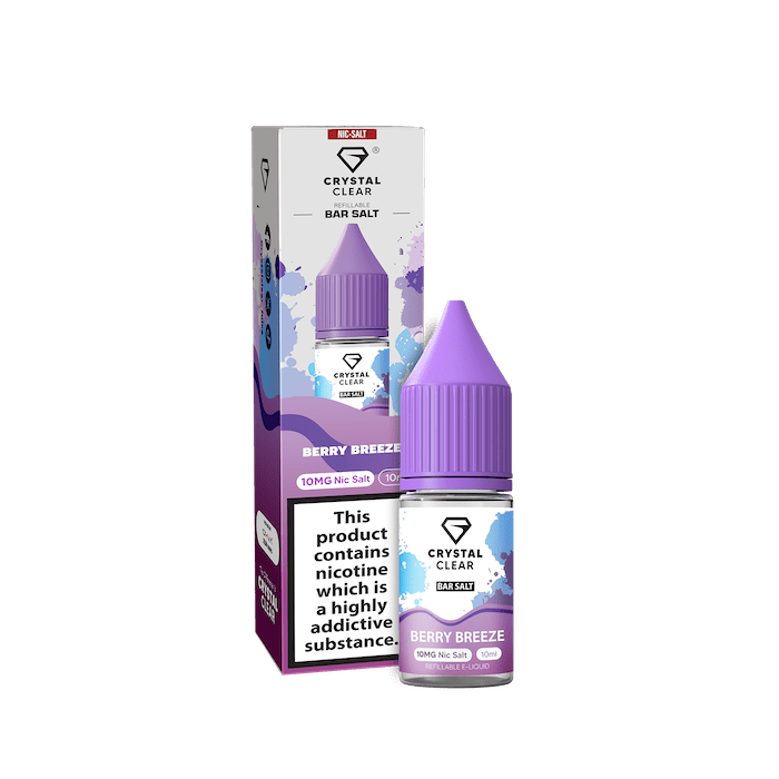 CRYSTAL CLEAR BERRY BREEZE 10ML NIC SALT E - LIQUID - Super E - cig