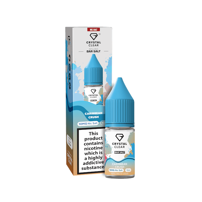 CRYSTAL CLEAR CARIBBEAN CRUSH 10ML NIC SALT E - LIQUID - Super E - cig