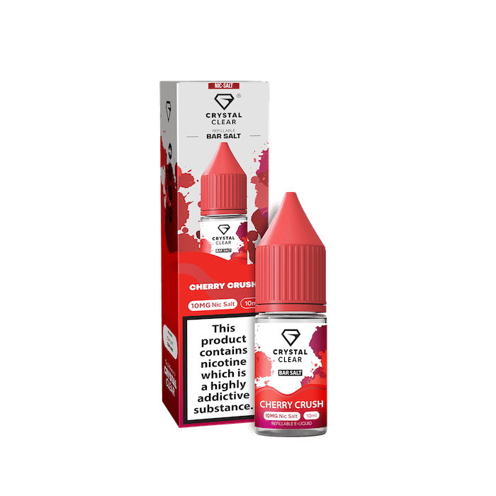CRYSTAL CLEAR CHERRY CRUSH 10ML NIC SALT E - LIQUID - Super E - cig