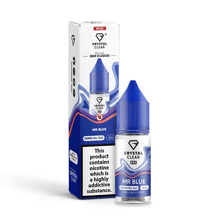 CRYSTAL CLEAR MR BLUE 10ML NIC SALT E - LIQUID - Super E - cig