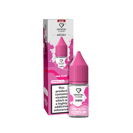 CRYSTAL CLEAR PINK SLUSH 10ML NIC SALT E - LIQUID - Super E - cig
