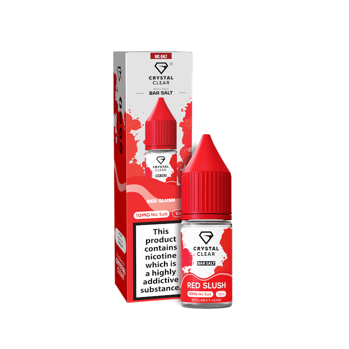 CRYSTAL CLEAR RED SLUSH 10ML NIC SALT E - LIQUID - Super E - cig