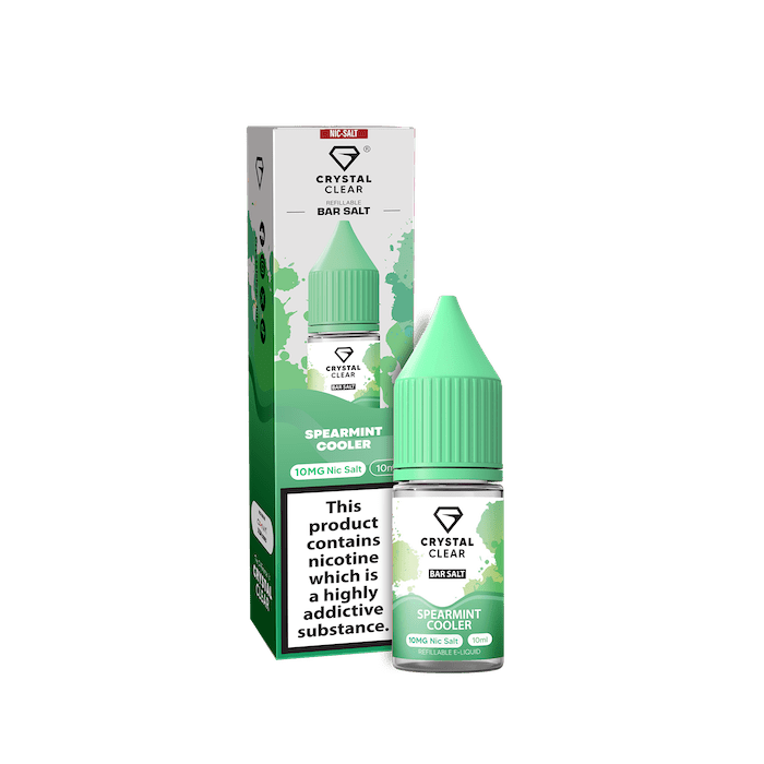 CRYSTAL CLEAR SPEARMINT COOLER 10ML NIC SALT E - LIQUID - Super E - cig