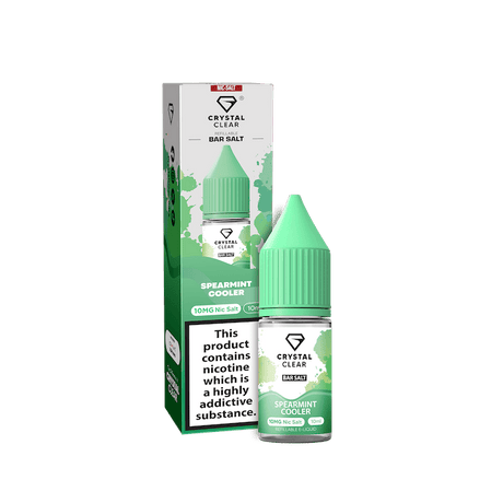 CRYSTAL CLEAR SPEARMINT COOLER 10ML NIC SALT E - LIQUID - Super E - cig