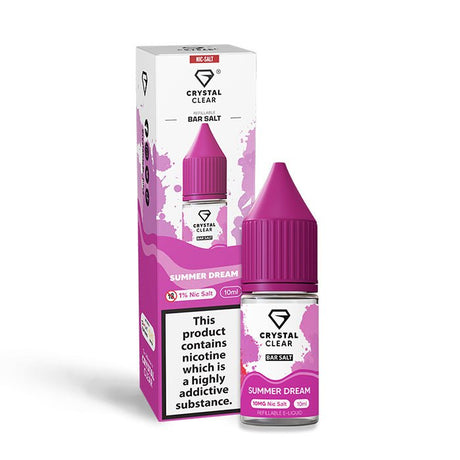 CRYSTAL CLEAR SUMMER DREAM 10ML NIC SALT E - LIQUID - Super E - cig