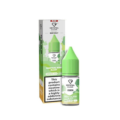 CRYSTAL CLEAR TROPICAL KIWI BLAST 10ML NIC SALT E - LIQUID - Super E - cig