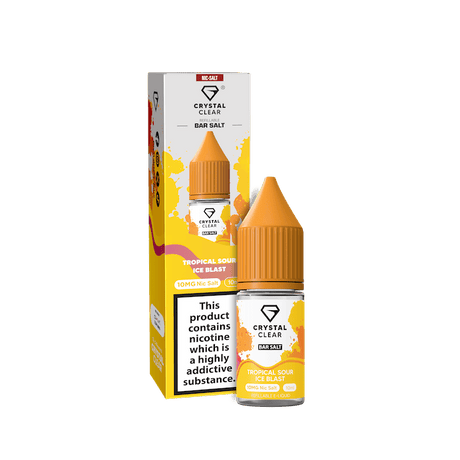 CRYSTAL CLEAR TROPICAL SOUR ICE BLAST 10ML NIC SALT E - LIQUID - Super E - cig