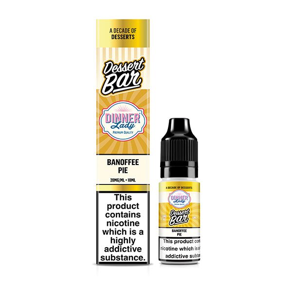 DINNER LADY DESSERT BAR BANOFFEE PIE 10ML NIC SALT E - LIQUID - Super E - cig