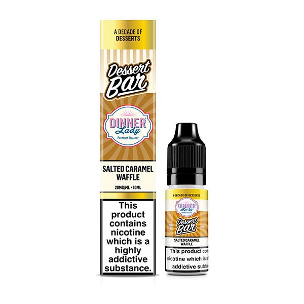DINNER LADY DESSERT BAR SALTED CARAMEL WAFFLE 10ML NIC SALT E - LIQUID - Super E - cig