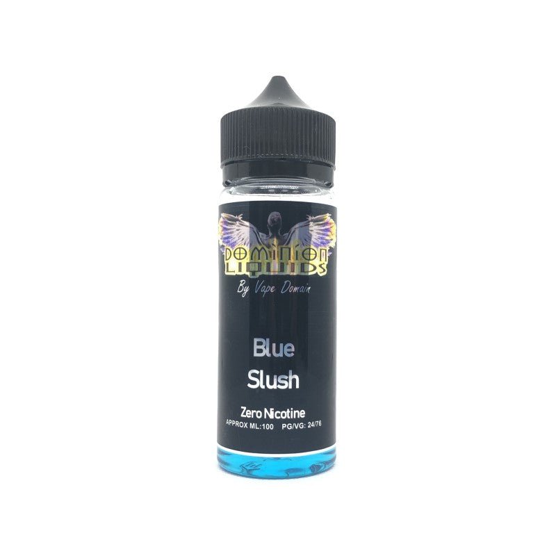 DOMINION LIQUIDS - 100ML BLUE SLUSH 0MG SHORTFILL E LIQUID - Super E-cig
