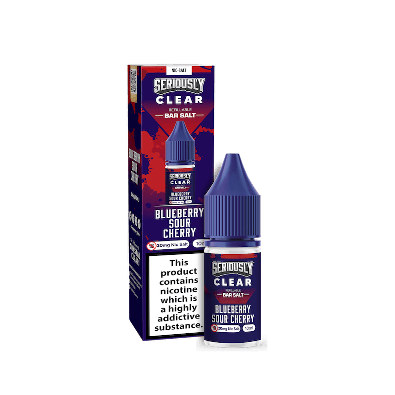 DOOZY SERIOUSLY CLEAR BLUEBERRY SOUR CHERRY 10ML NIC SALT E - LIQUID - Super E - cig