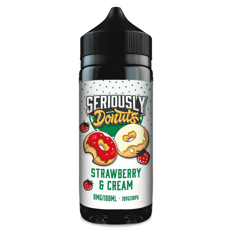 DOOZY SERIOUSLY DONUTS STRAWBERRY & CREAM 100ML SHORTFILL E - LIQUID - Super E - cig