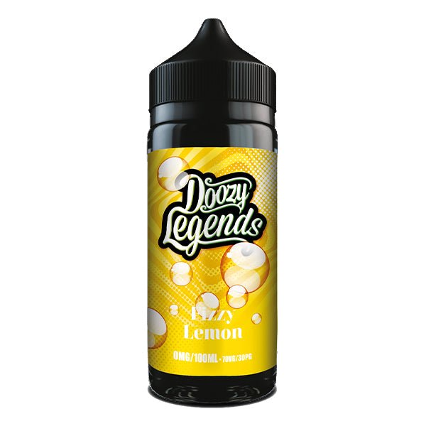 DOOZY VAPE CO - 100ML LEGENDS FIZZY LEMON 0MG SHORTFILL E LIQUID - Super E-cig