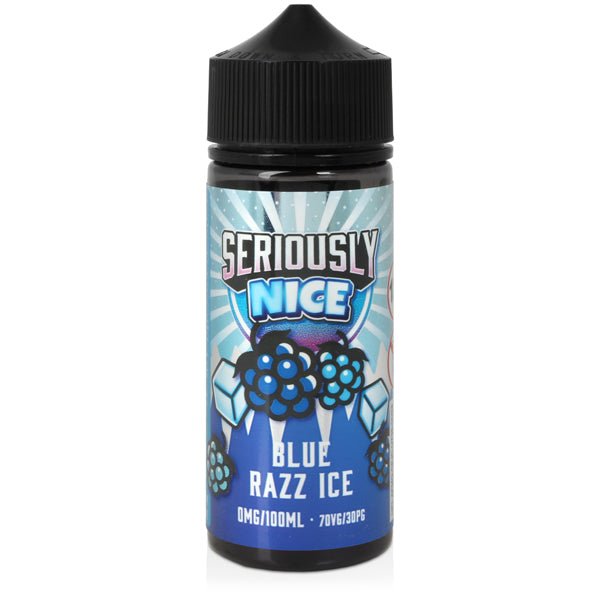 DOOZY VAPE CO - 100ML SERIOUSLY NICE BLUE RAZZ ICE 0MG SHORTFILL E LIQUID - Super E-cig