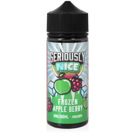 DOOZY VAPE CO - 100ML SERIOUSLY NICE FROZEN APPLE BERRY 0MG SHORTFILL E LIQUID - Super E-cig