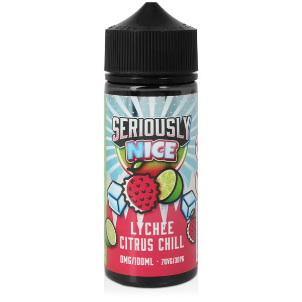 DOOZY VAPE CO - 100ML SERIOUSLY NICE LYCHEE CITRUS CHILL 0MG SHORTFILL E LIQUID - Super E-cig