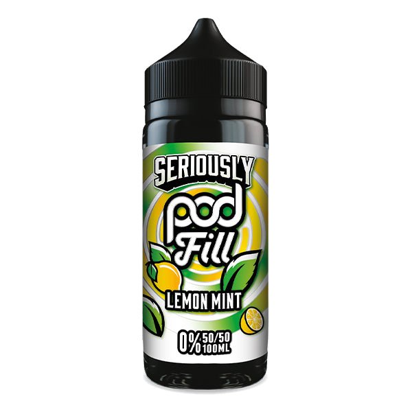 DOOZY VAPE CO - 100ML SERIOUSLY PODFILL LEMON MINT 0MG SHORTFILL E LIQUID - Super E-cig