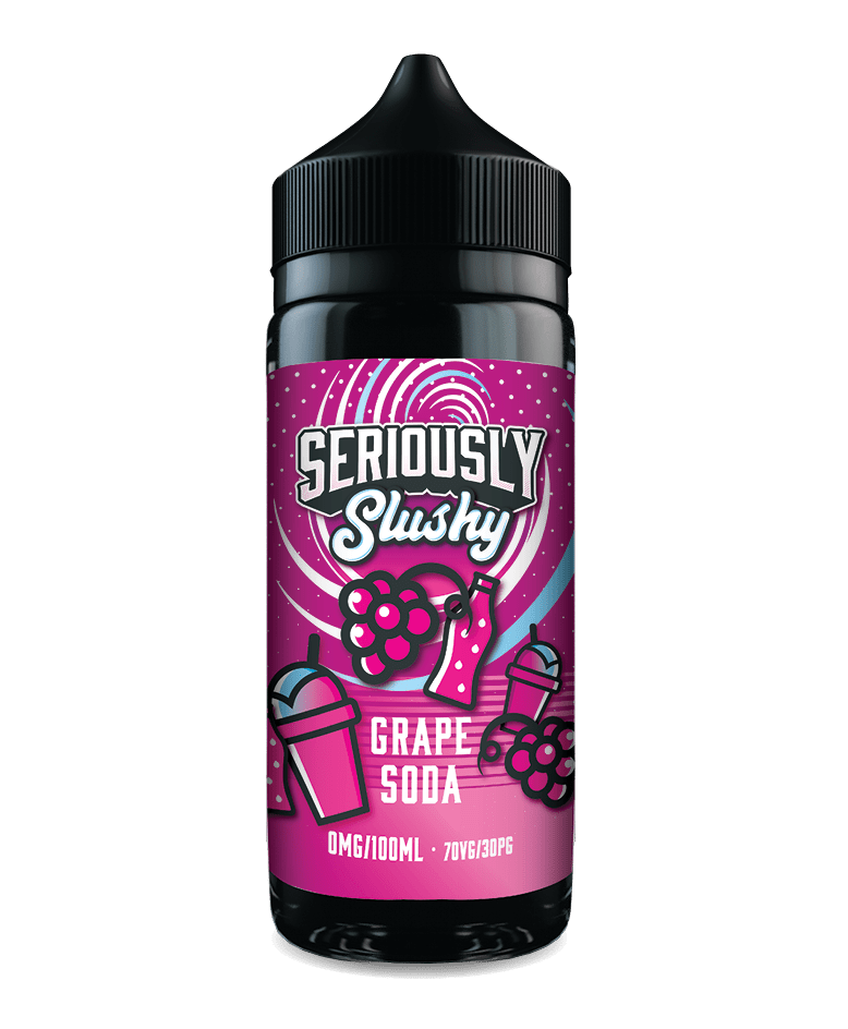 DOOZY VAPE CO - 100ML SERIOUSLY SLUSHY GRAPE SODA 0MG SHORTFILL E LIQUID - Super E-cig