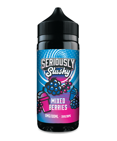 DOOZY VAPE CO - 100ML SERIOUSLY SLUSHY MIXED BERRIES 0MG SHORTFILL E LIQUID - Super E-cig